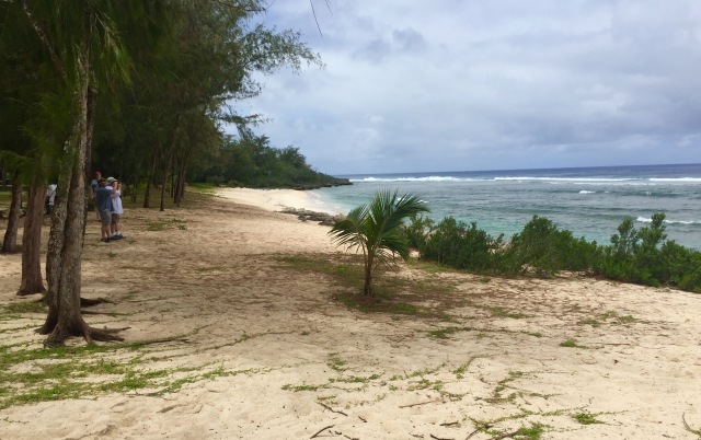 Day 9 - Beautiful Tinian Landing Beach White #1 ... Only 160 Yards Wide