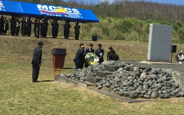 Day 11B - Japanese Delegation Laying a Ceremonial Wreath, one of Several